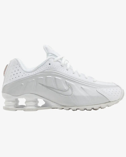 Nike Shox R4 White Metallic Wmns Nike