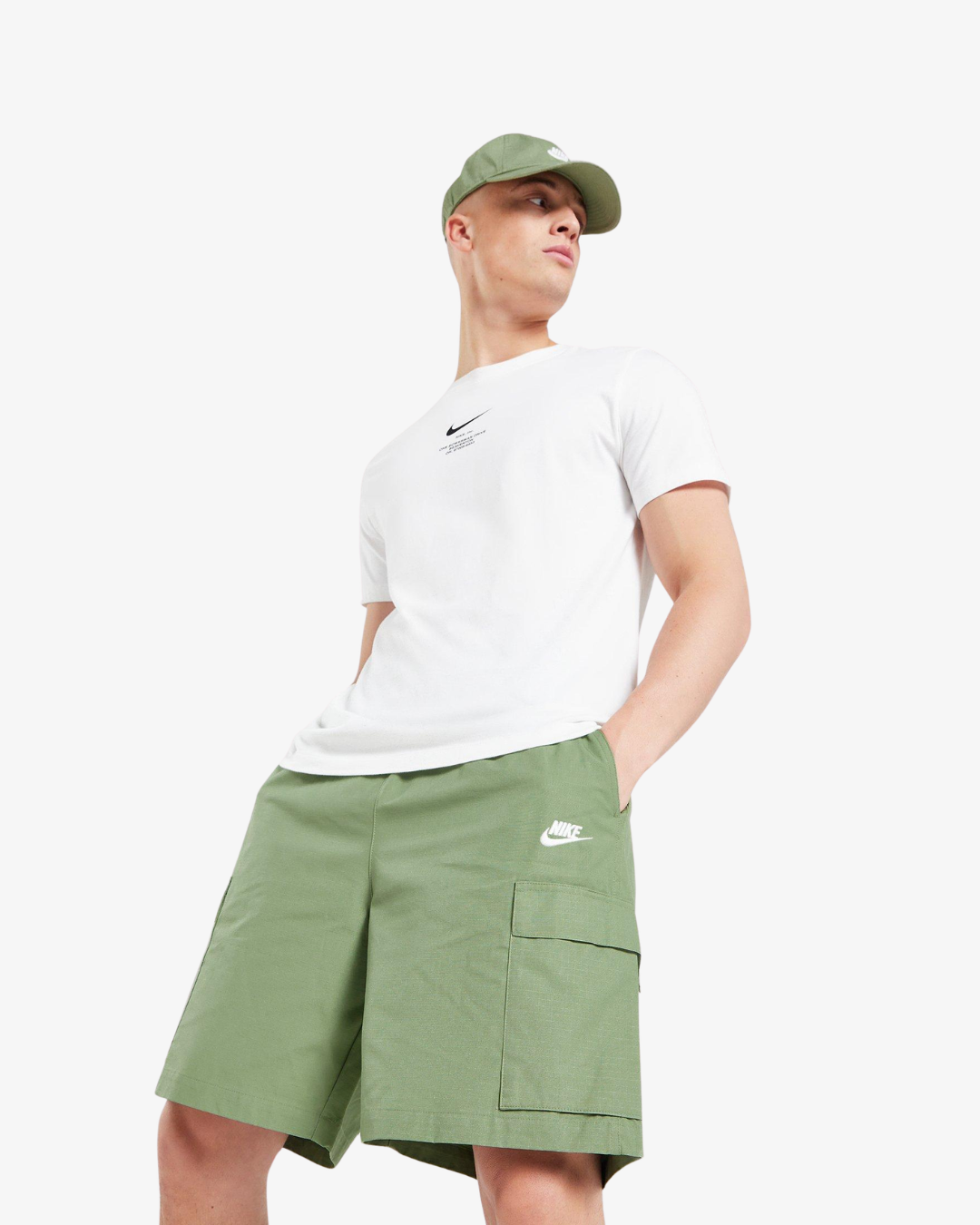 nike club fleece shorts green