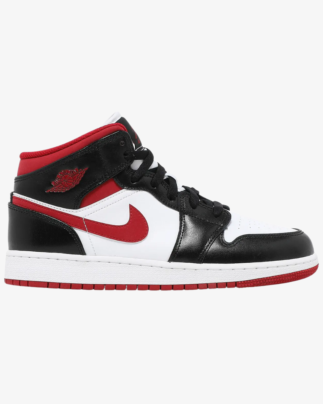 Air Jordan 1 Mid GS Black Gym Red