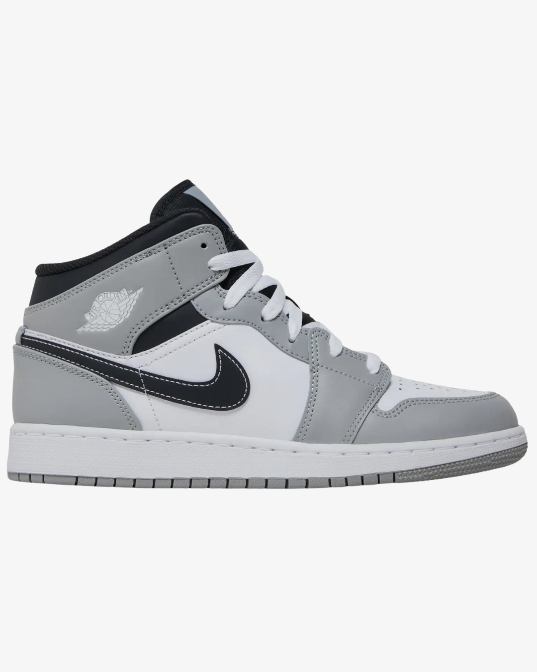 Air Jordan 1 Mid GS Light Smoke Grey