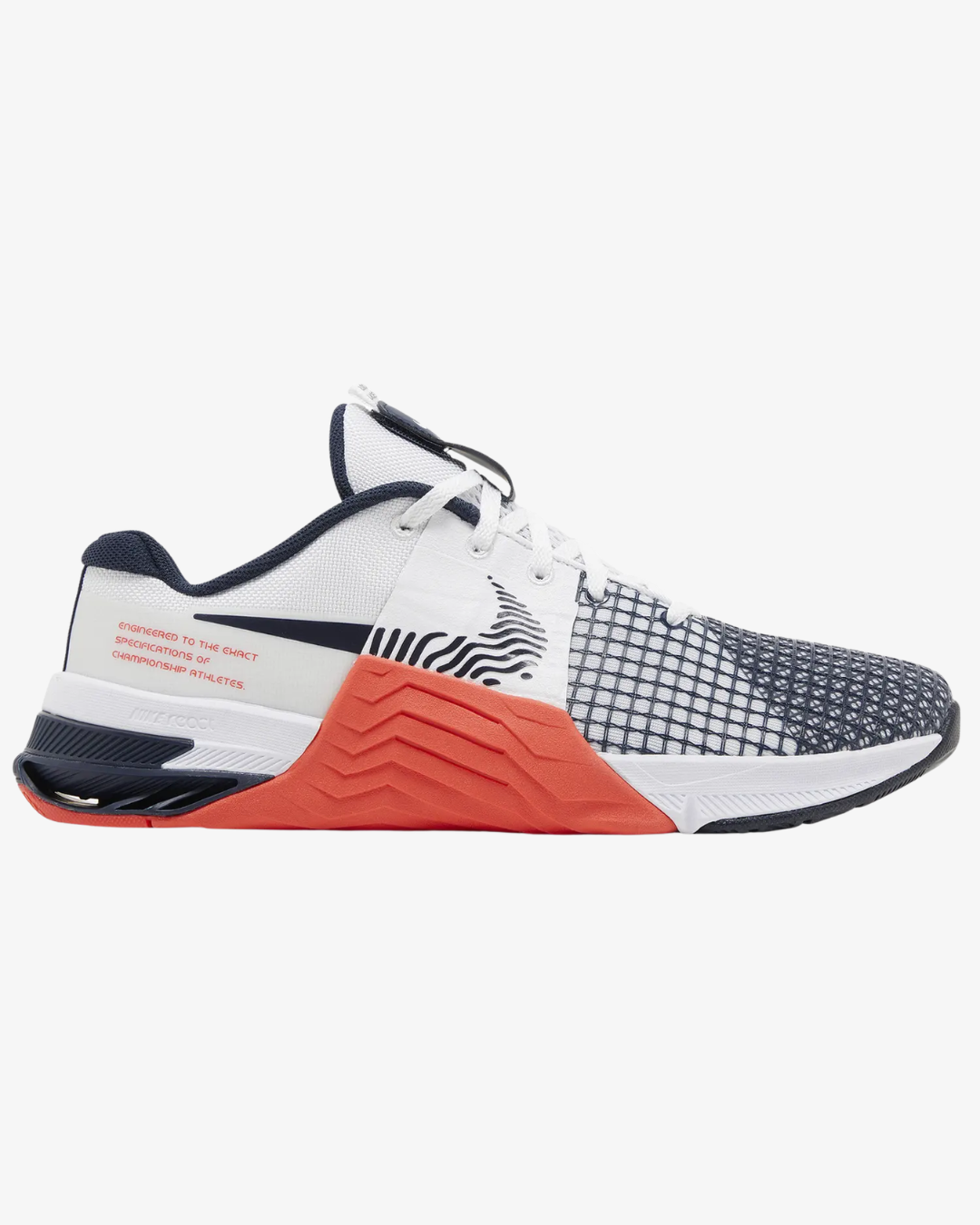 Nike Metcon 8 White Crimson Obsidian