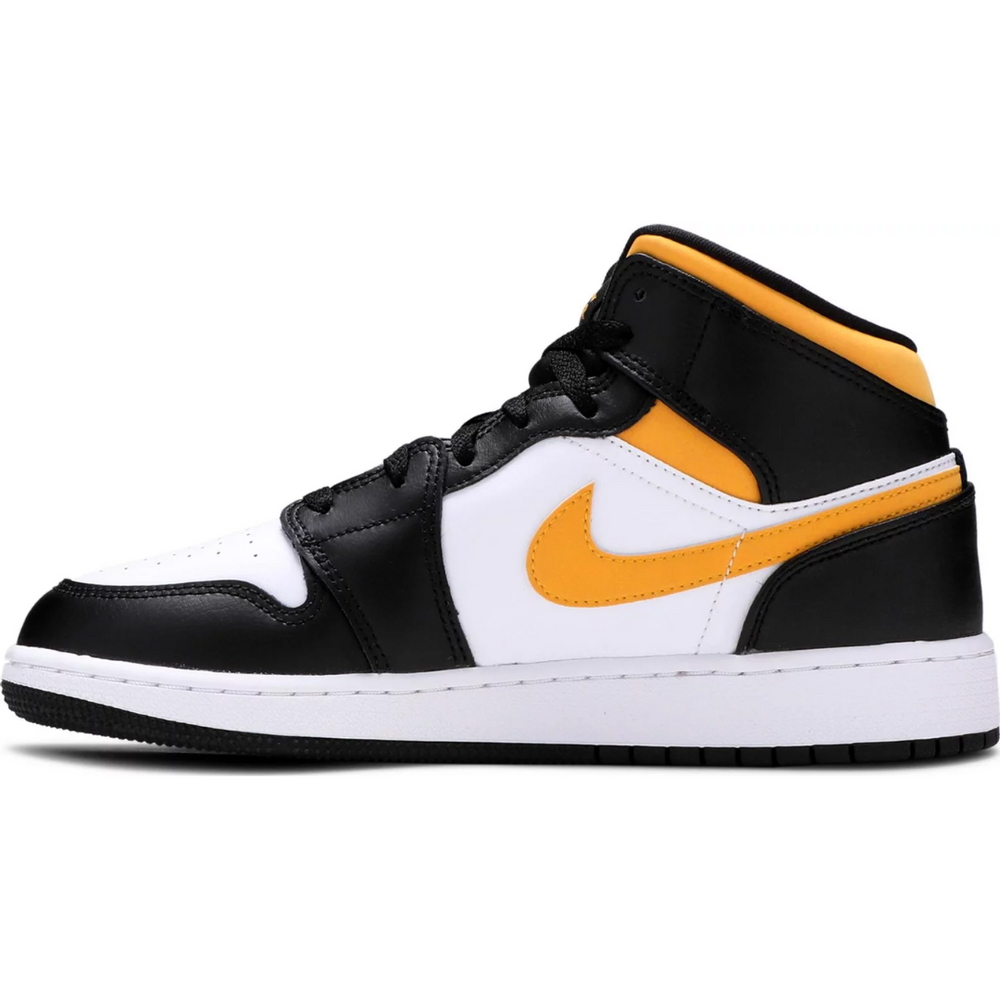 Jordan 1 Mid White Pollen Black (GS)