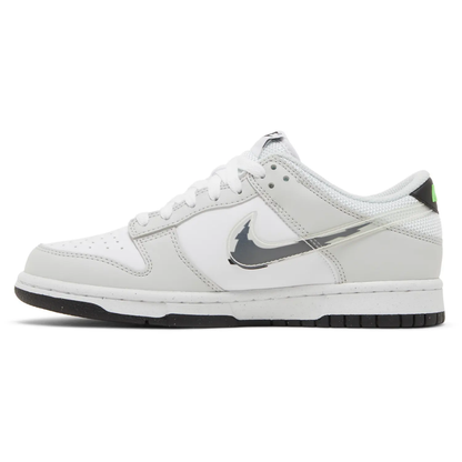 Nike Dunk Low Glitch Swoosh White Grey (GS)