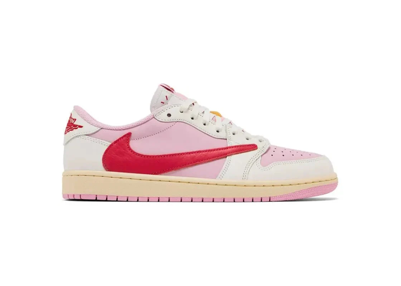Jordan 1 Retro Low OG SP xTravis Scott 'Sail Tropical Pink'