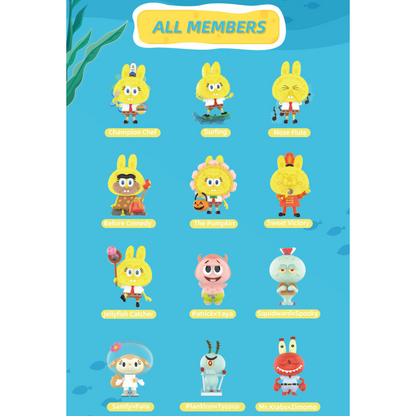 Pop Mart Labubu The Monsters Spongebob Series Sealed Case (12 Blind Box)