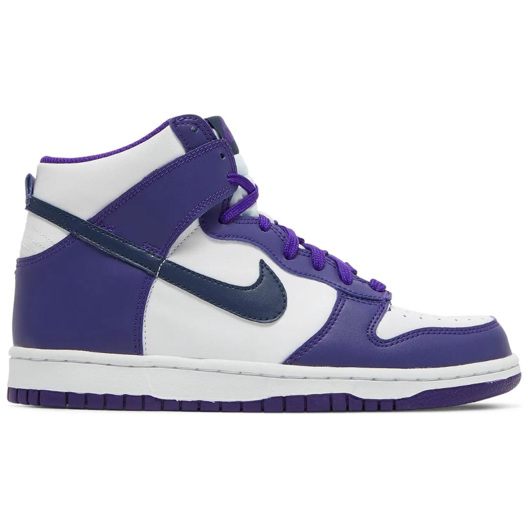 Nike Dunk High Electro Purple Midnight Navy (GS)