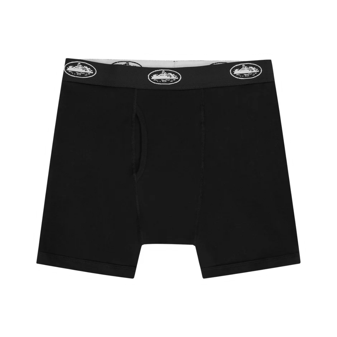 Corteiz Alcatraz Boxers (3 Pack) Black