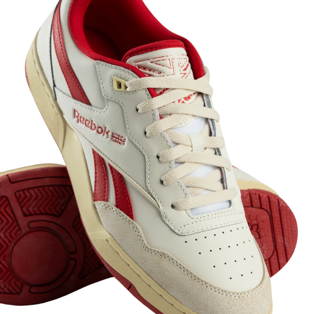 Reebok BB 4000 II Chalk Weathered White Vector Red