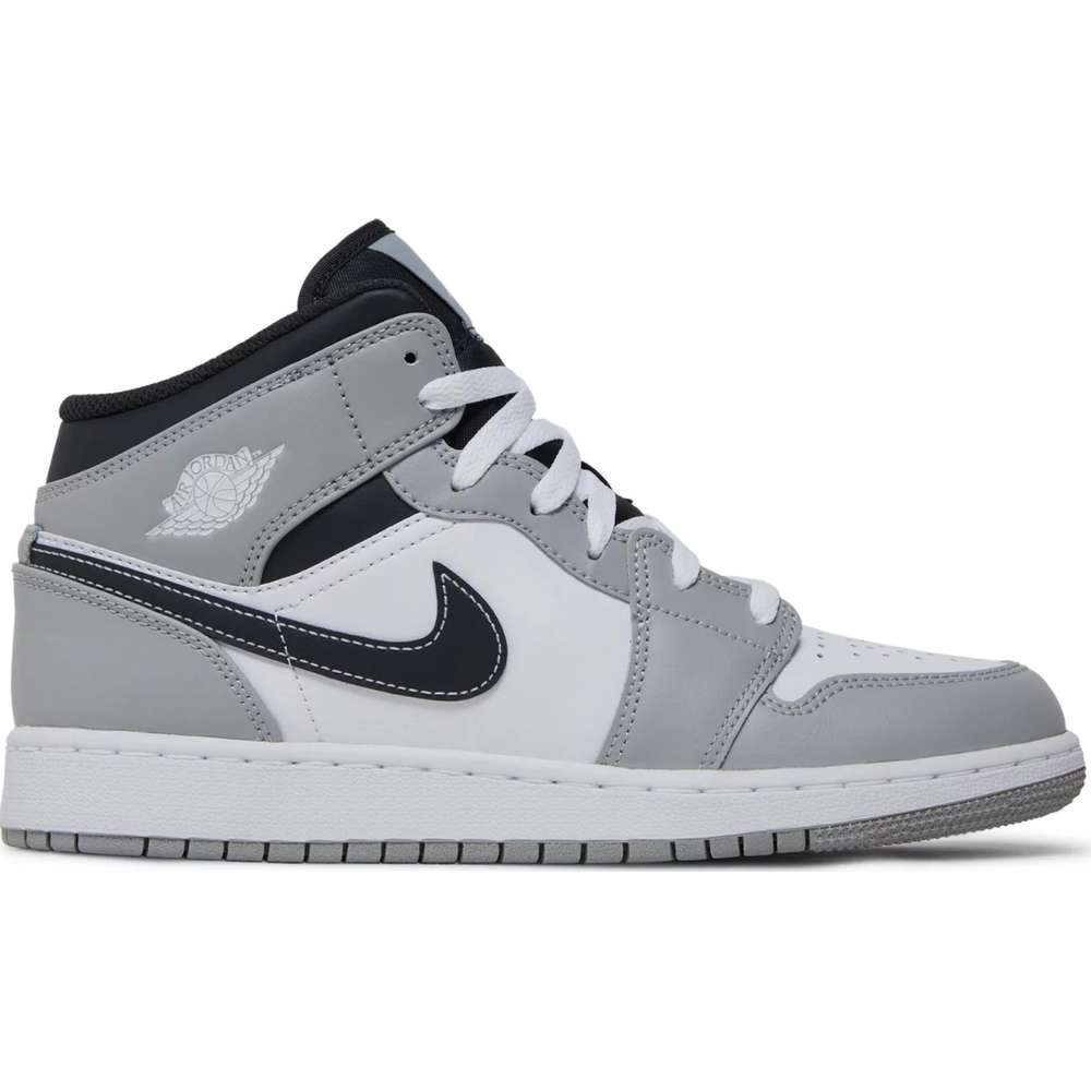 Jordan 1 Mid Light Smoke Grey (GS)