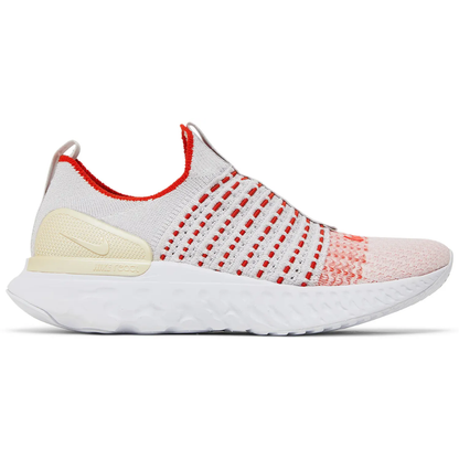 Nike React Phantom Run Flyknit 2 Vast Grey Fire Pink Team Orange (Women's)