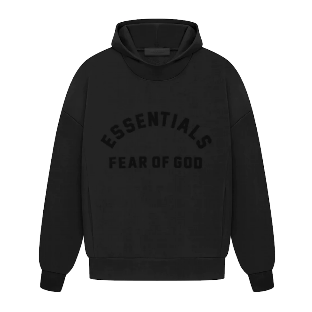 Fear of God Essentials Arch Logo Hoodie Jet Black