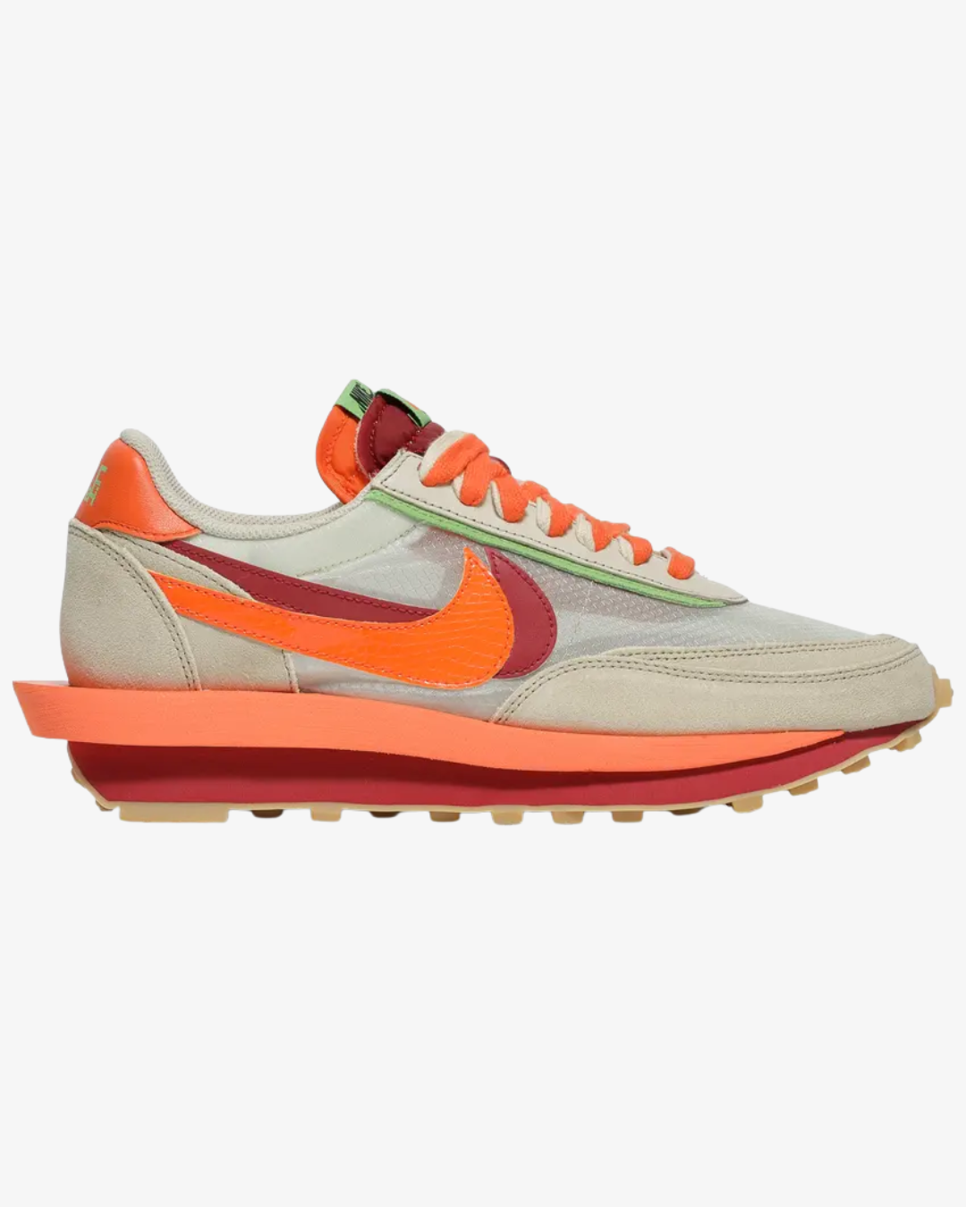 Nike LD Waffle sacai CLOT Kiss of Death Net Orange Blaze
