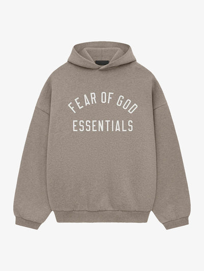 Fear of God Essentials Fleece Hoodie 'Heather Gray' – front