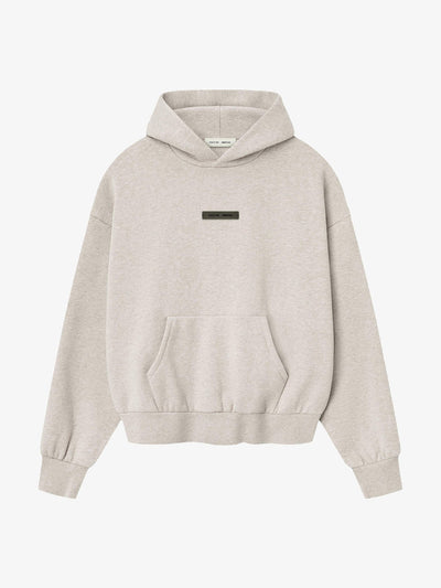 Fear of God Essentials Classic Hoodie 'Heather Stone' – front