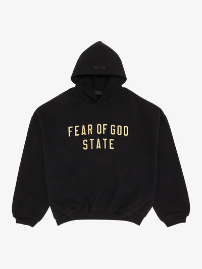 Fear of God Essentials Fleece Hoodie 'Black' – front