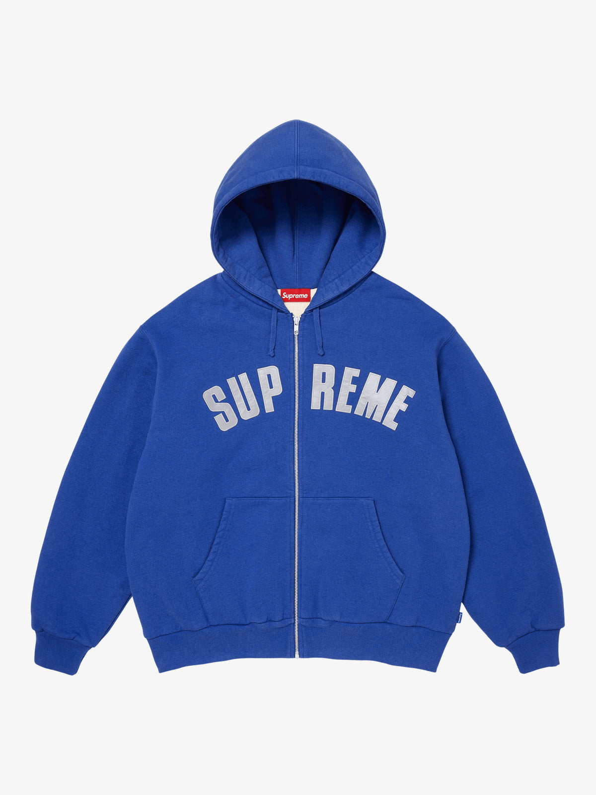 Supreme Arc Thermal Lined Zip Up Hooded Sweatshirt (FW26) 'Royal' – front