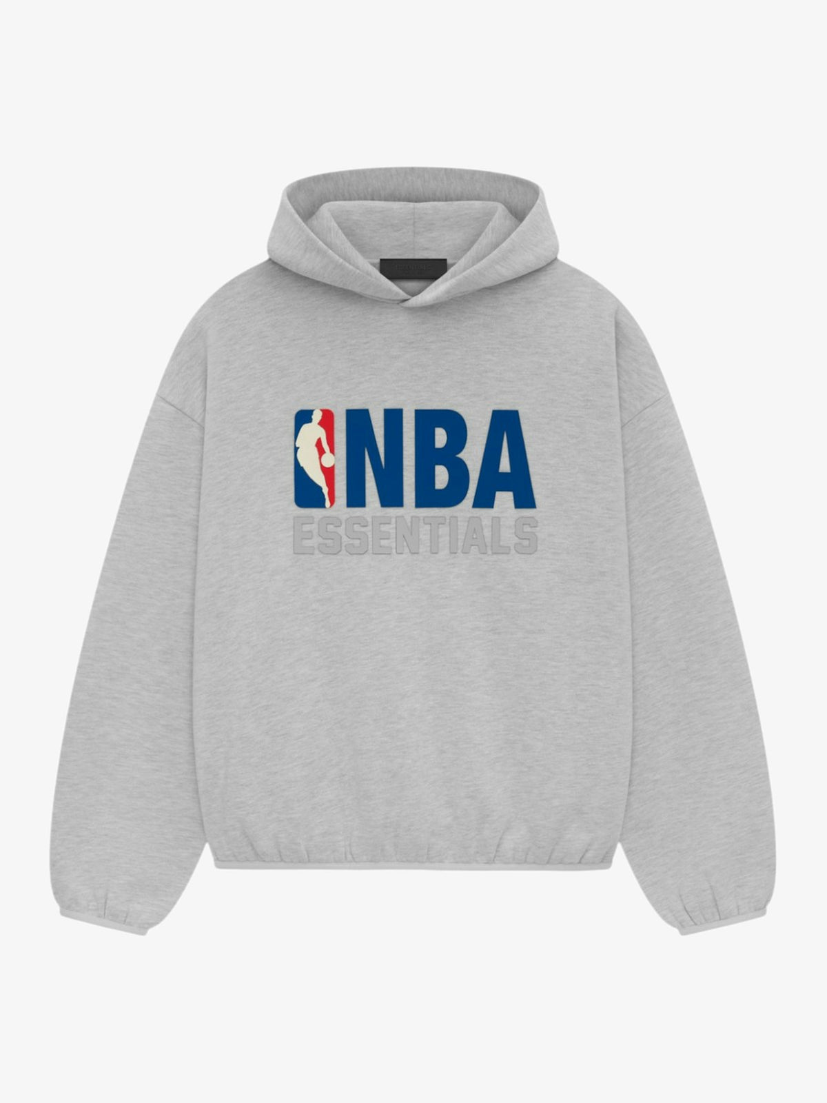 Fear of God Essentials NBA Hoodie 'Light Heather' – front