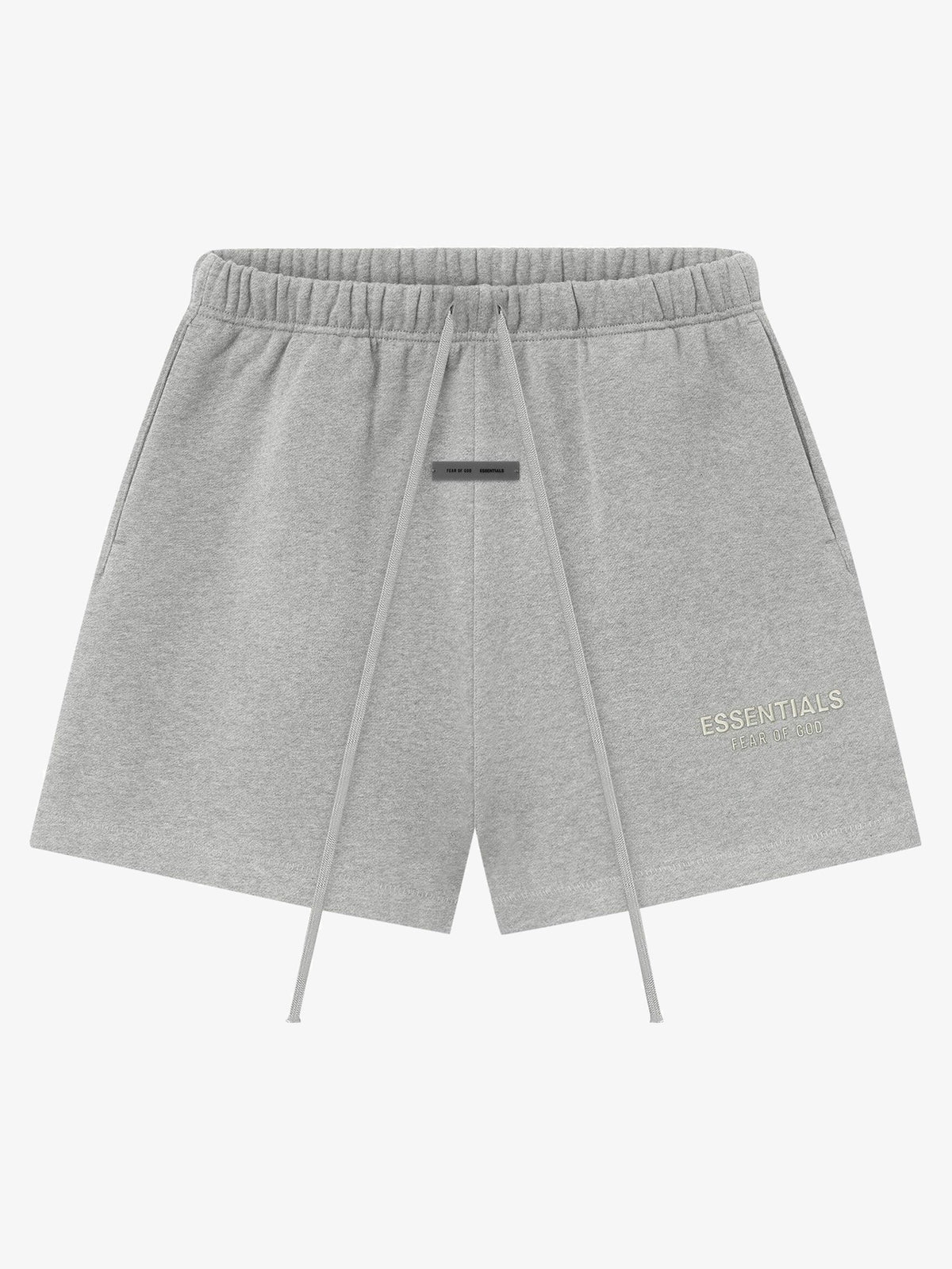 Fear of God Essentials Classic Fleece Sweatshort 'Concrete Heather' – front