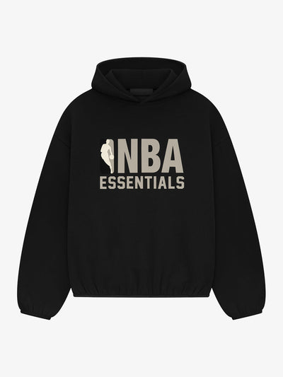 Fear of God Essentials NBA Hoodie (SS25) 'Black' – front