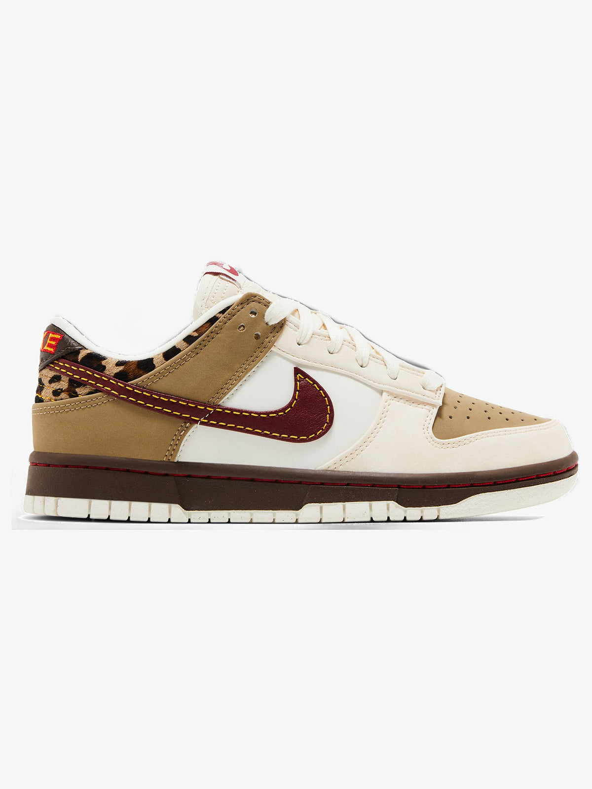 Nike Dunk Low Retro 'Khaki Team Red Pearl White' (W) – side