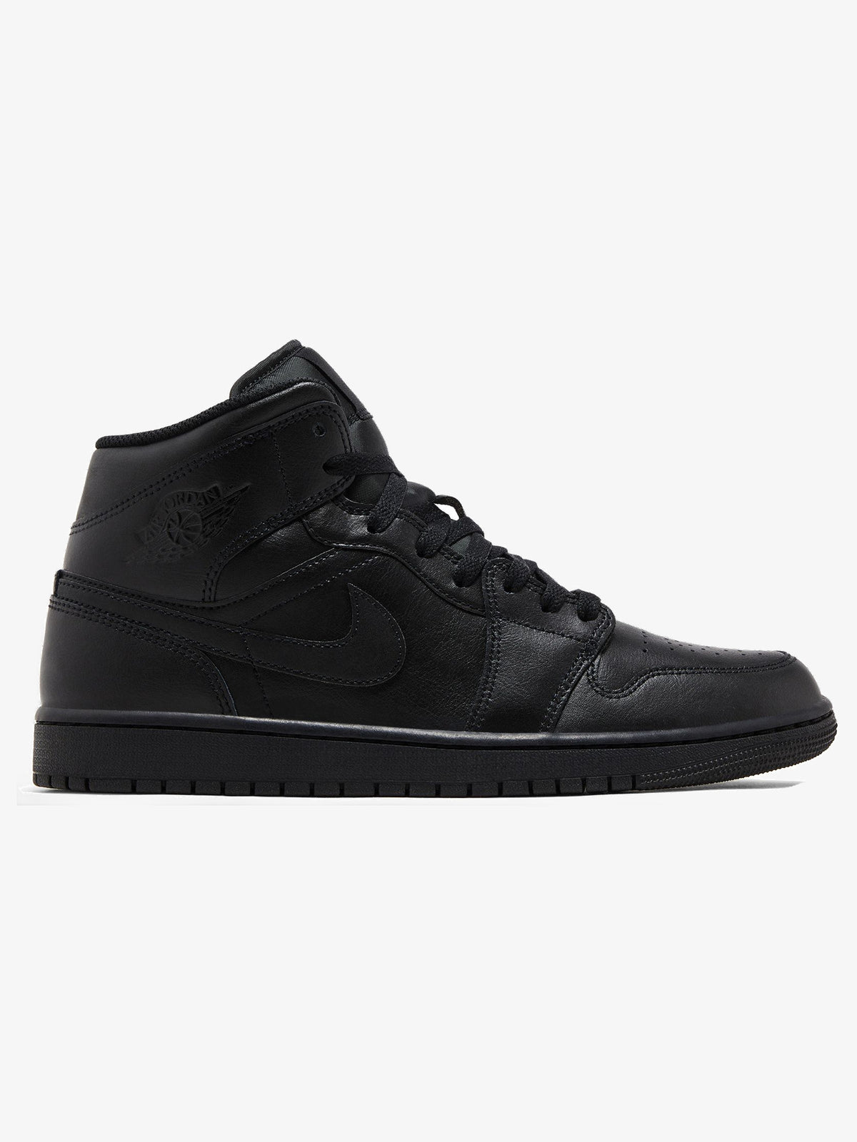 Jordan 1 Mid 'Triple Black' – side