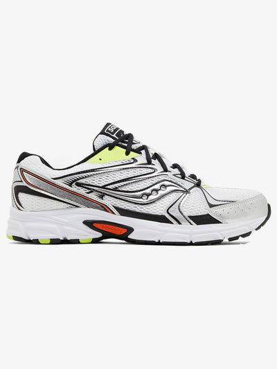 Saucony Grid Ride Millennium 'White Silver Lime Orange' – side