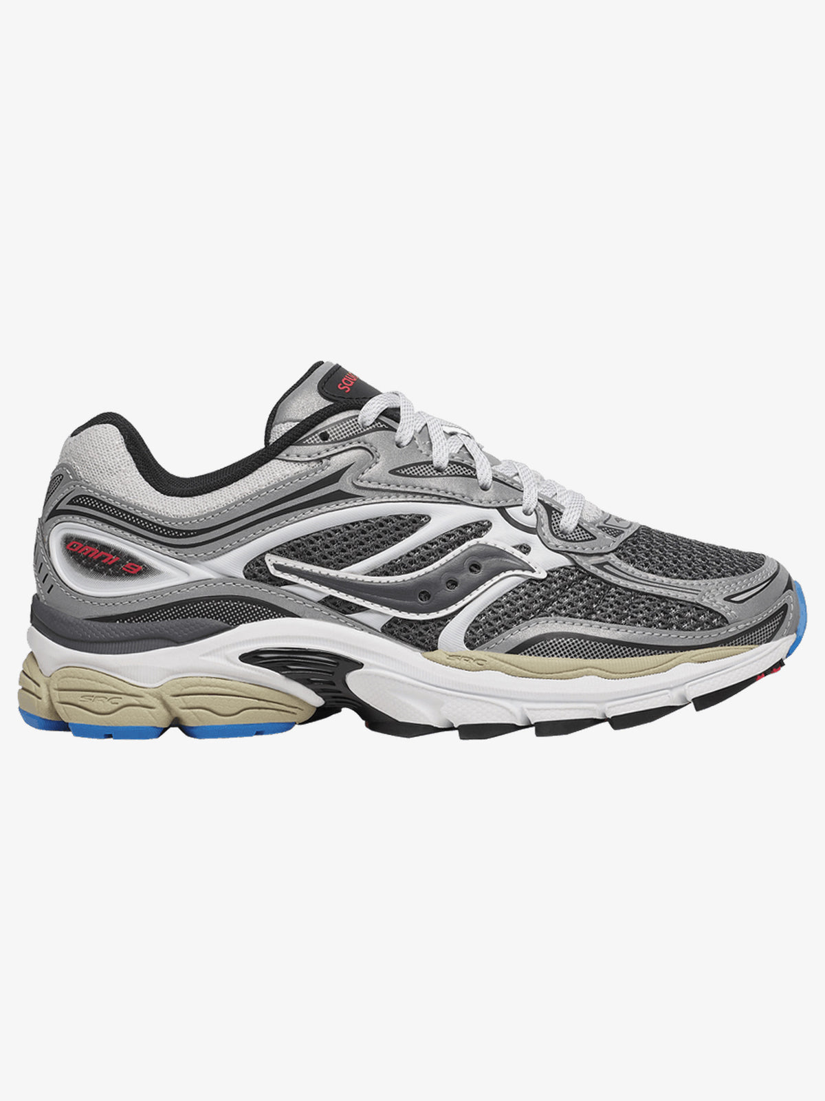 Saucony ProGrid Omni 9 'Metallic Grey Silver' – side