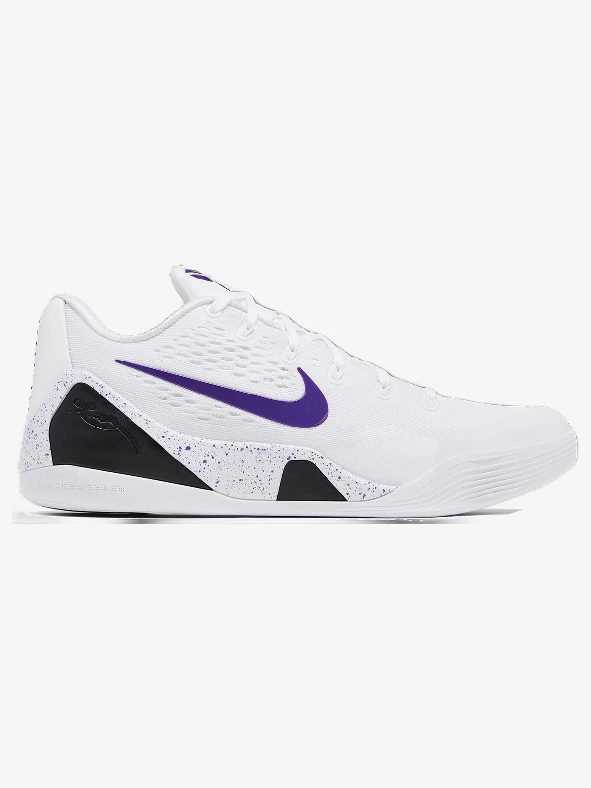 Nike Kobe 9 Elite Low EM Protro 'White Court Purple' – side