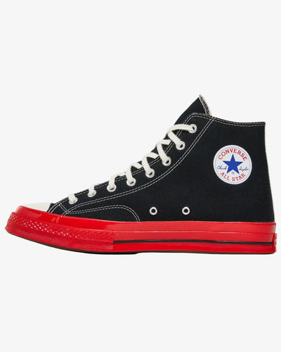 Comme des Garcons Play x Coverse Chuck 70 High Black Red Converse