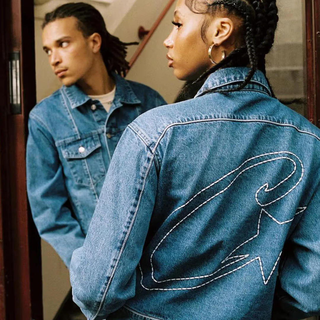 Corteiz C-Star Denim Trucker Jacket Blue