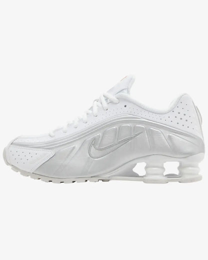 Nike Shox R4 White Metallic Wmns Nike