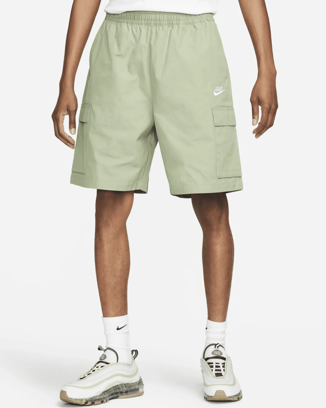 Nike Club Fleece Mens Cargo Shorts - Green
