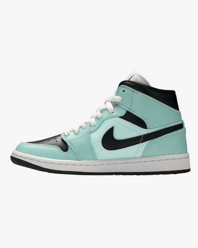 Air Jordan 1 Mid Aqua Black Wmns Air Jordan