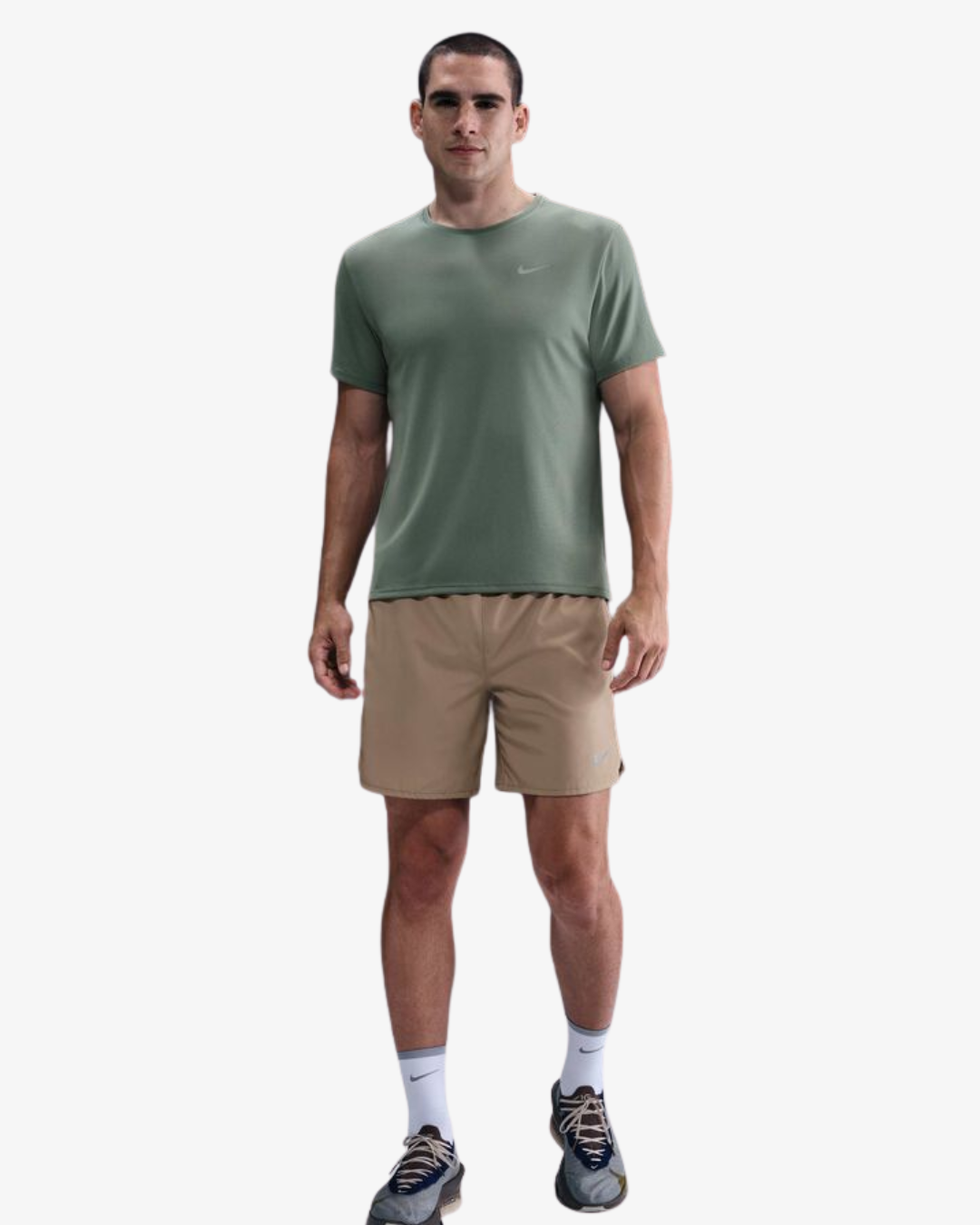 Nike Dri-FIT UV Run Division Miler T-Shirt Clay Green/Reflective Silver