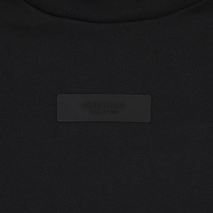 Fear of God Essentials Chest Logo Hoodie Jet Black/Jet Black