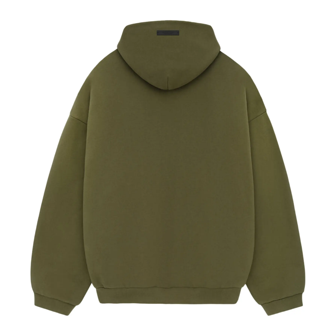 Fear of God Essentials Fleece Hoodie Military