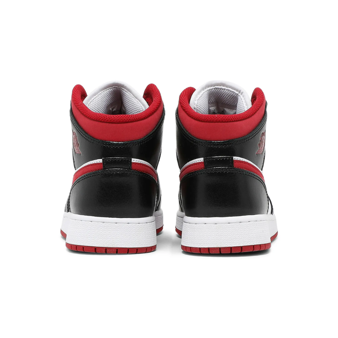 Jordan 1 Mid Gym Red Black White (GS)