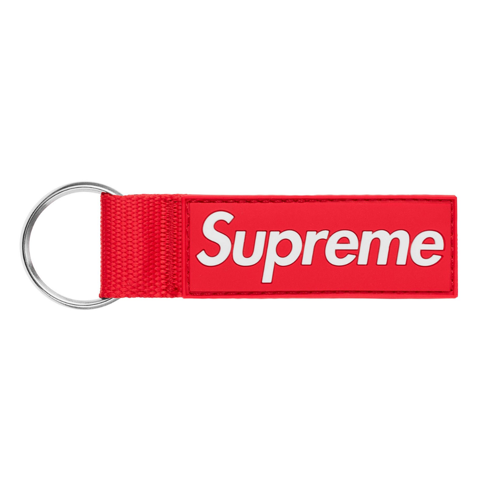 Supreme Webbing Keychain Red