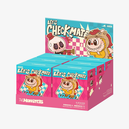 Pop Mart Labubu The Monsters Let's Checkmate Series Pendant Sealed Case (6 Blind Box)