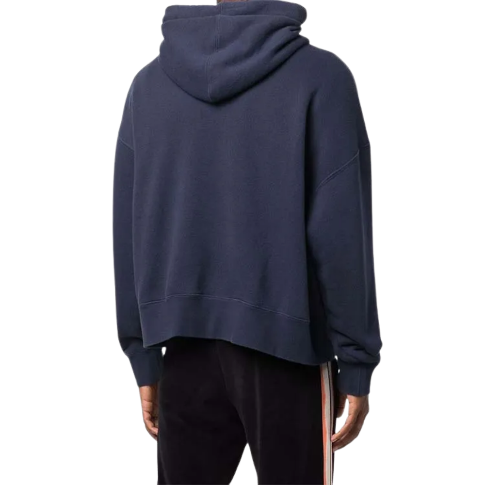 
                      
                        Palm Angels Bear Print Sprayed Logo Hoodie Navy Blue/Brown
                      
                    