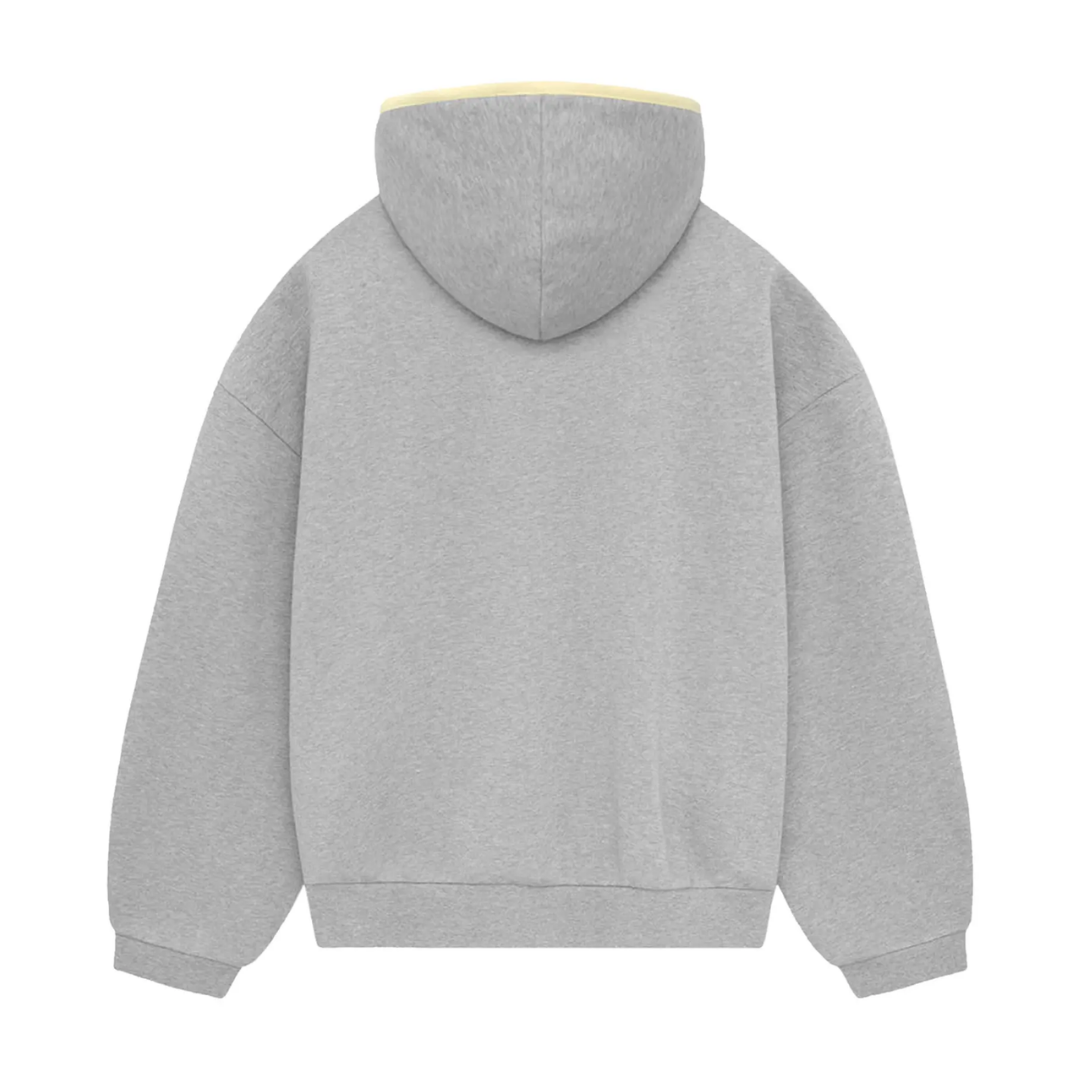Fear of God Essentials Hoodie Light Heather Grey/Garden Yellow