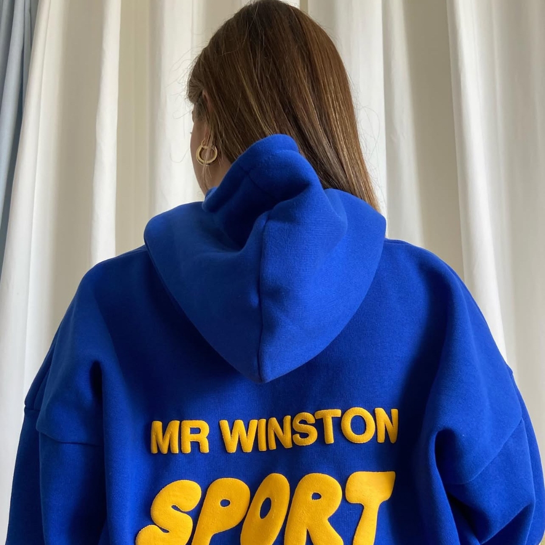 Mr Winston Puff Hoodie (Royal Blue)