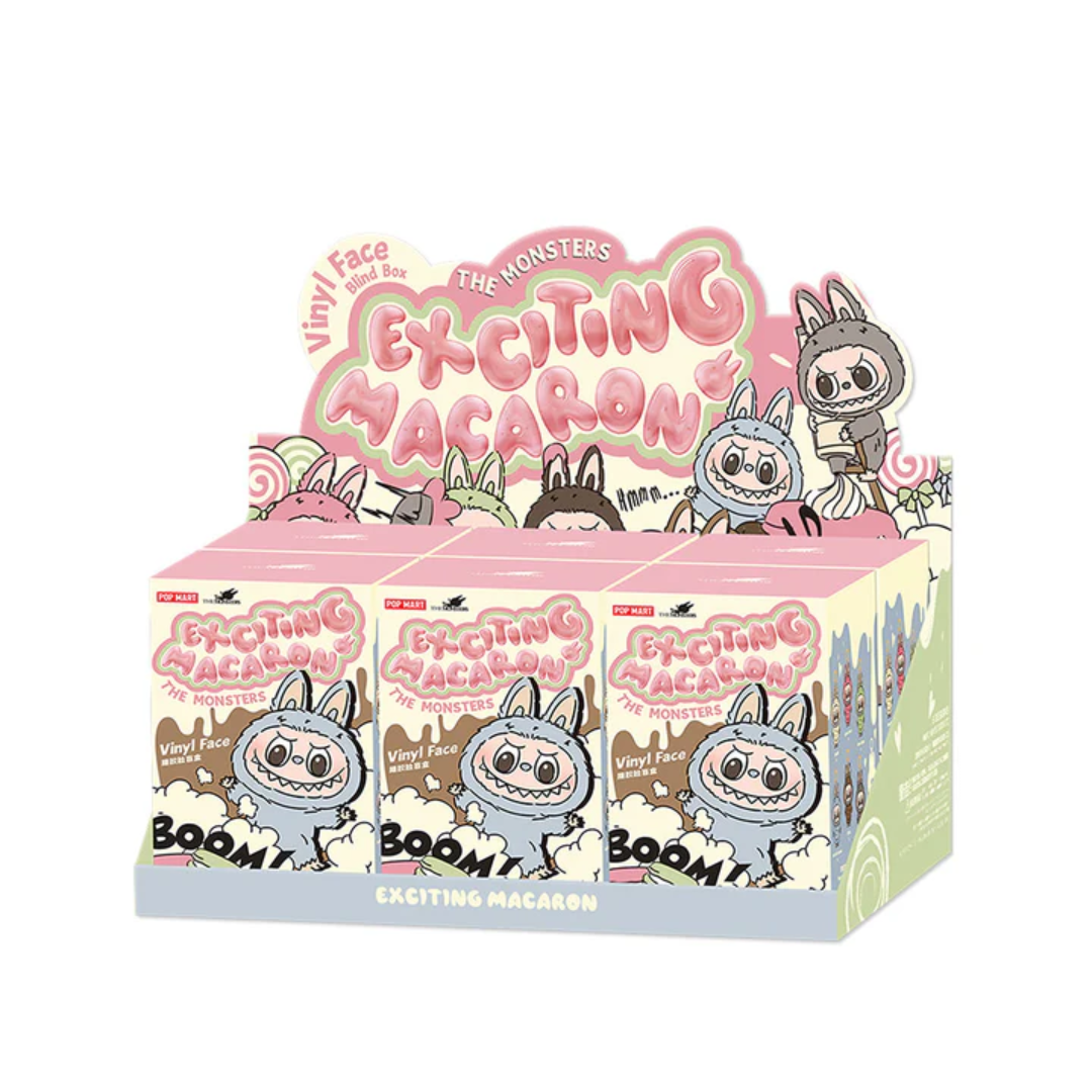 Pop Mart Labubu The Monsters Tasty Macarons Vinyl Face Sealed Case (6 Blind Boxes)