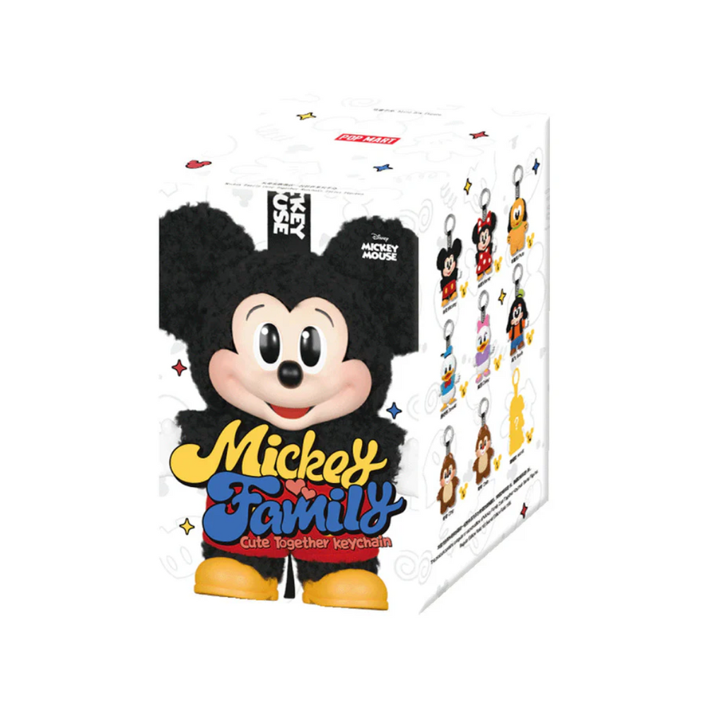 Pop Mart Disney Mickey Family Together Series Plush Keychain Single Blind Box