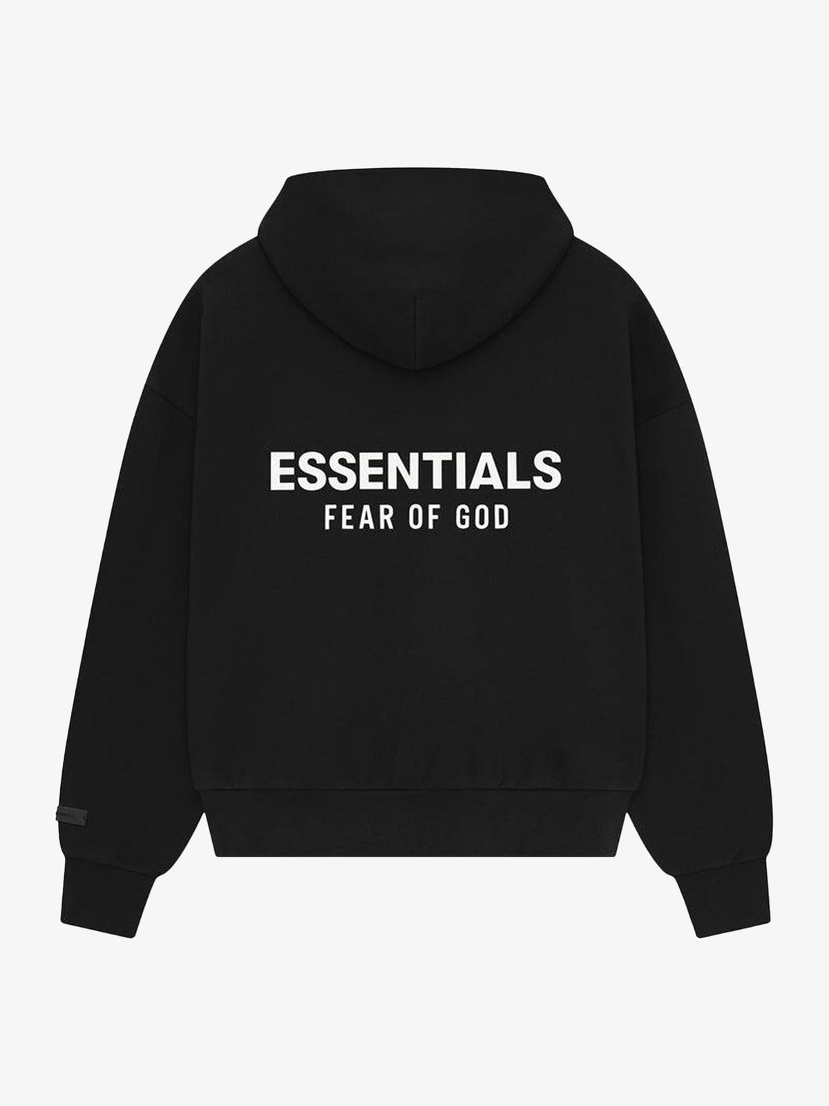 Fear of God Essentials Classic Fit Fleece Hoodie 'Black' – back