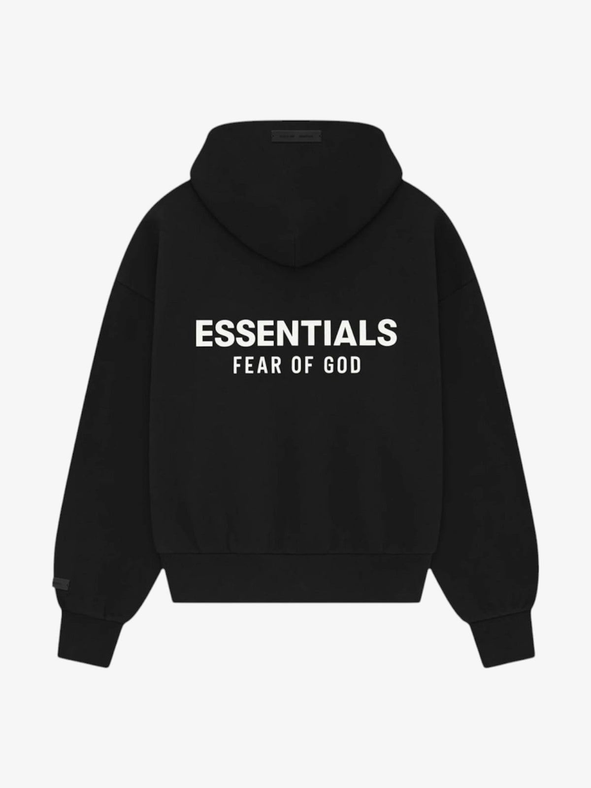 Fear of God Essentials Classic Hoodie 'Jet Black' – back