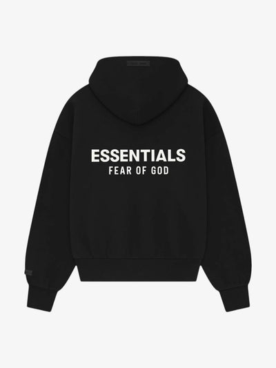 Fear of God Essentials Classic Hoodie 'Jet Black' – back