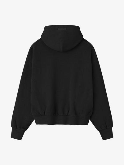 Fear of God Essentials Classic Fleece Hoodie 'Vintage Black' – back