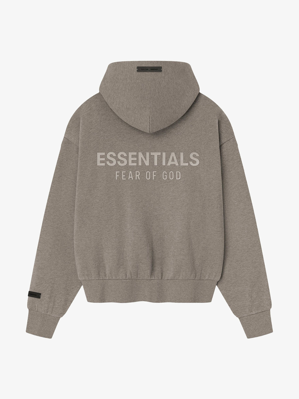 Fear of God Essentials Classic Fleece Zip-Up Hoodie 'Homestead Heather' – back