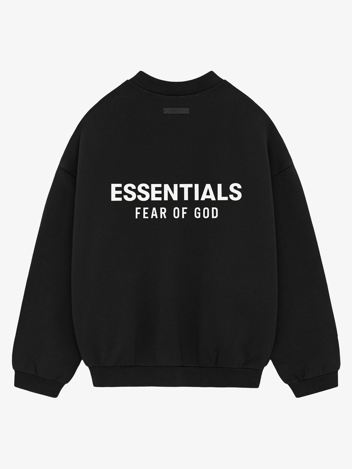 Fear of God Essentials Fleece Crewneck (FW24) 'Black' – back